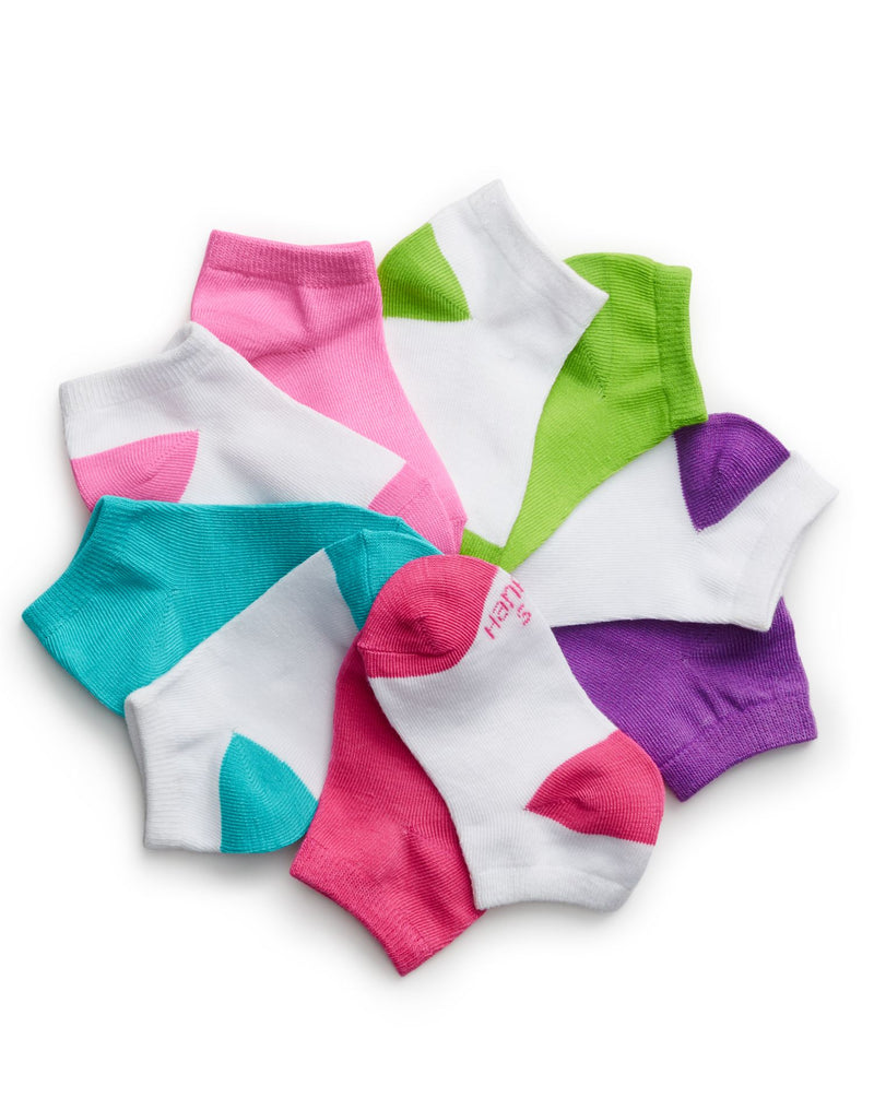 Hanes EZ Sort® Girls` Low-Cut Socks