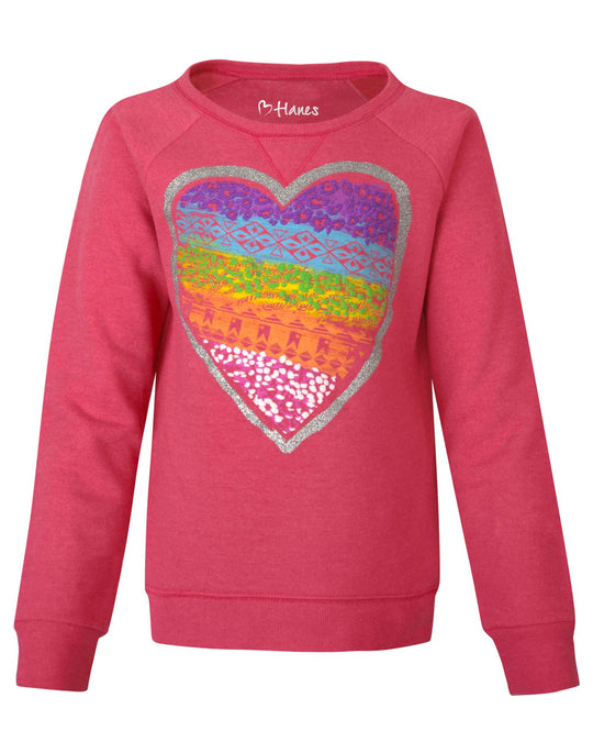 Hanes Girls Crewneck Sweatshirt