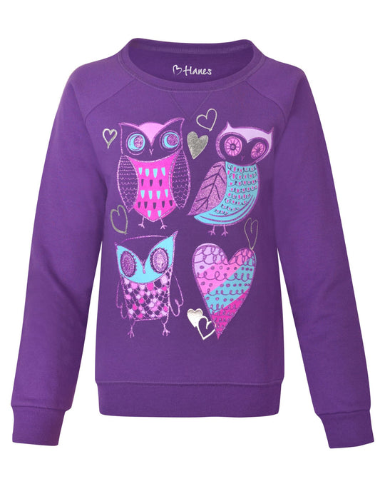 Hanes Girls Crewneck Sweatshirt
