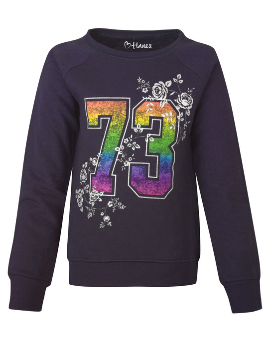 Hanes Girls Crewneck Sweatshirt