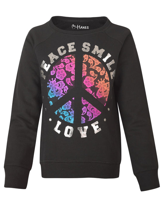 Hanes Girls Crewneck Sweatshirt