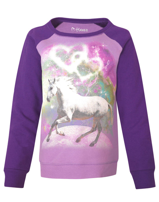 Hanes Girls Crew Sweatshirt