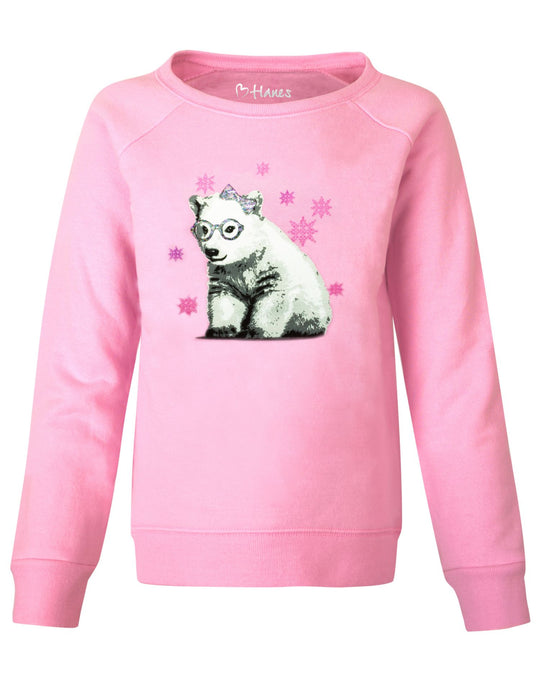 Hanes Girls Crewneck Sweatshirt