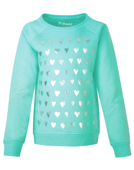 Hanes Girls Crewneck Sweatshirt