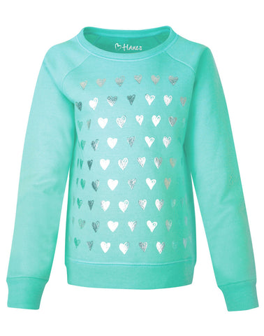 Hanes Girls Crewneck Sweatshirt