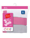 Hanes Girls` No Ride Up Cotton Colored Briefs 3-Pack