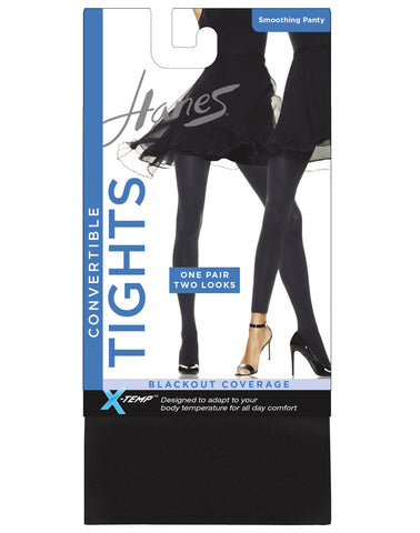 Hanes X-TEMP® Women`s Blackout Convertible Tight with Smoothing Panty