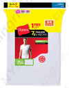 Hanes Men`s White TAGLESS ComfortSoft V-Neck Undershirt