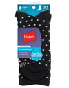 Hanes ComfortBlend Women`s Crew Socks 6-Pack