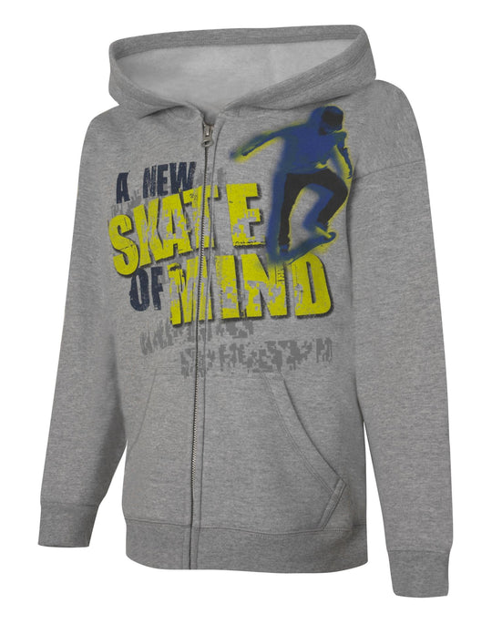 Hanes Boys` EcoSmart Graphic Full-Zip Hoodie Sweatshirt