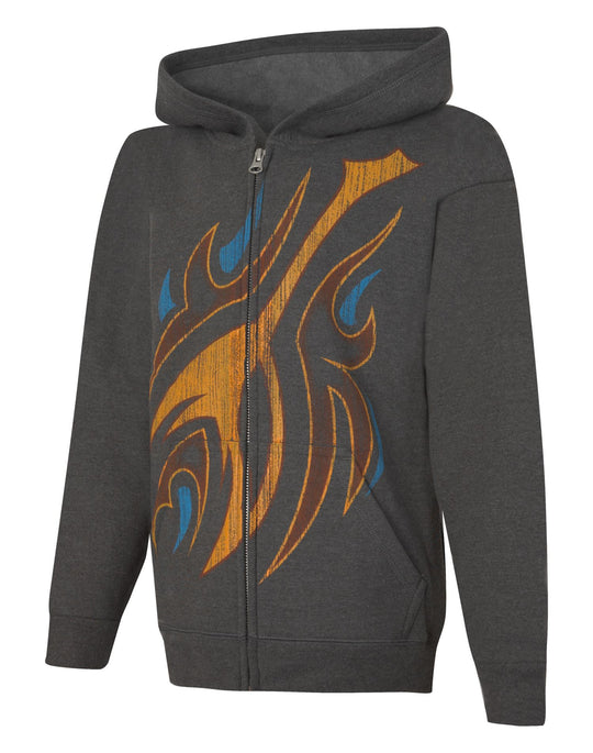 Hanes Boys` EcoSmart Graphic Full-Zip Hoodie Sweatshirt
