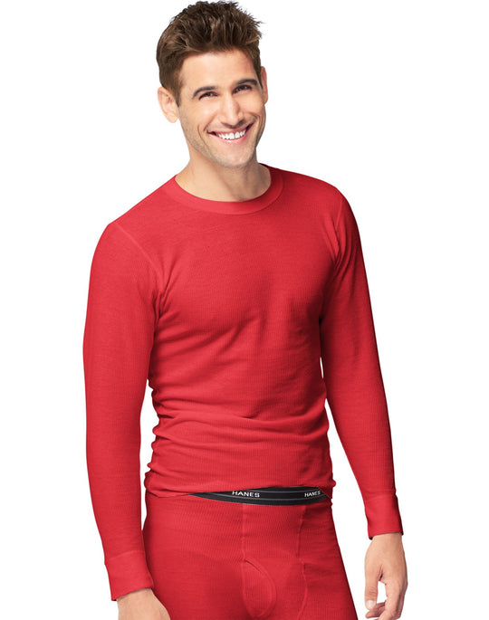Hanes X-Temp Men`s Thermal Crew