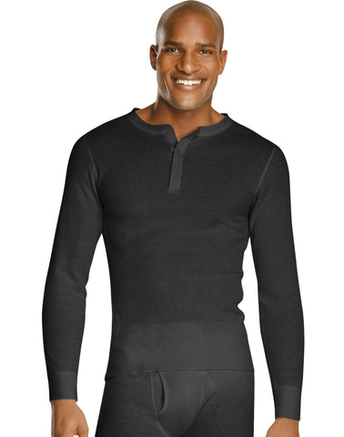 Hanes X-Temp Men`s Thermal Henley