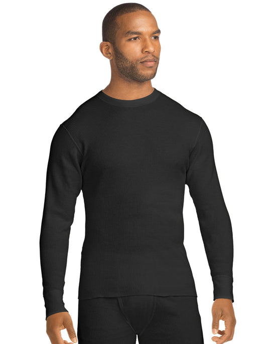 Hanes Mens Beefy™ Organic Cotton Thermal Crew