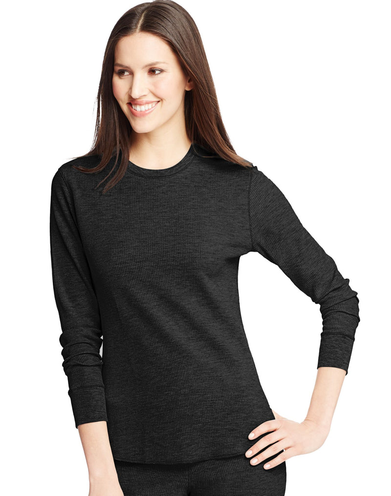 Hanes Womens X-Temp Thermal Crew Shirt