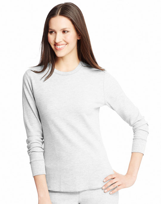 Hanes Womens X-Temp Thermal Crew Shirt