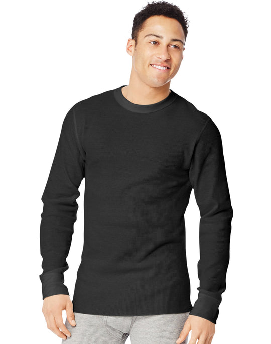 Hanes Mens Ultimate™ X-Temp® Organic Cotton Long-Sleeve Crewneck Thermal Undershirt