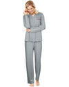 Hanes Womens Ultimate Mandarin Collar Sleep Set