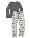 Hanes Womens Ultimate Henley Flannel Sleep Set