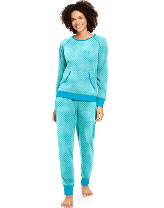 Hanes Womens Ultimate Micro Fleece PJ Set