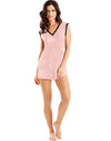 Maidenform Womens Satin Trim V-Neck Top & Shorts Sleep Set