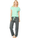 Hanes Womens Ultimate Dolman Sleeve Tee/Pants Sleep Set