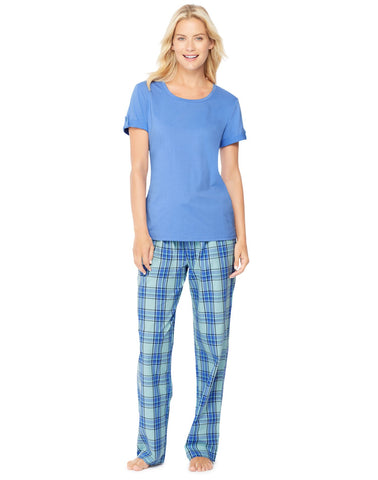 Hanes Womens Ultimate Scoopneck Tee/Pants Sleep Set