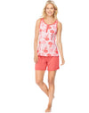 Hanes Womens Ultimate Henley Tank/Shorts Sleep Set