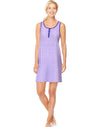 Hanes Womens Ultimate Henley Tank Sleepshirt