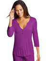 Maidenform Womens Henley Lounge Shirt