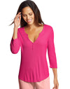 Maidenform Womens Henley Lounge Shirt