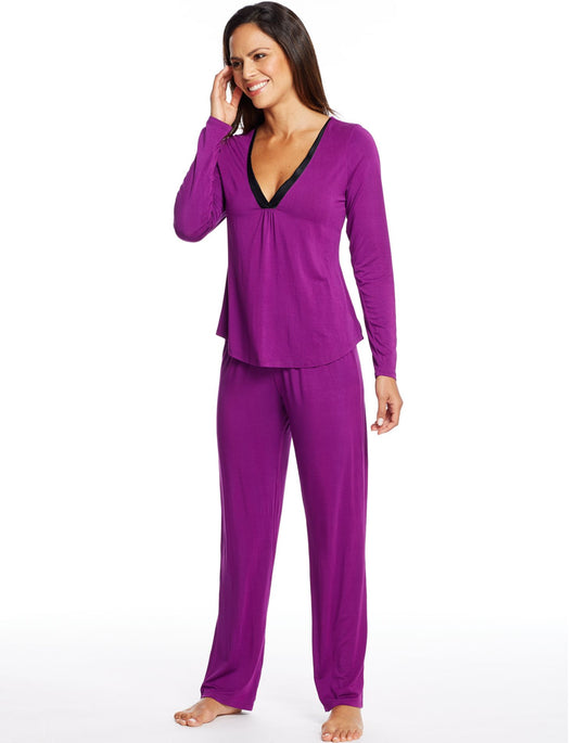 Maidenform Womens V-Neck PJ Set