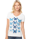 Hanes Women`s Graphic V-Neck Tee