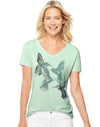 Hanes Women`s Graphic V-Neck Tee
