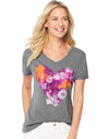 Hanes Women`s Graphic V-Neck Tee