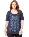 Just My Size Women`s Plus-Size Short-Sleeve Scoop-Neck Graphic T-Shirt