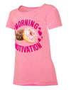 Hanes Girls` Graphic Peplum Short Sleeve T-Shirt