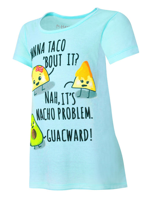 Hanes Girls` Graphic Peplum Short Sleeve T-Shirt