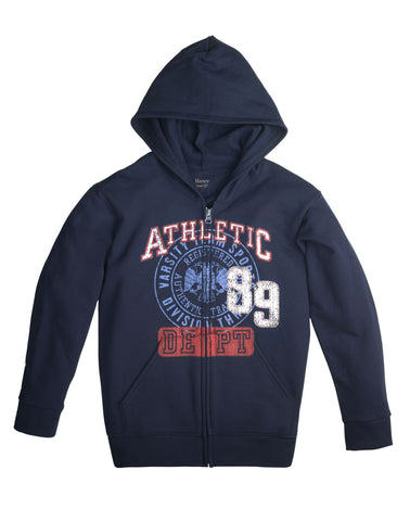 Hanes Boy`s FreshIQ Graphic Full Zip Hoodie