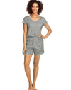 Hanes Womens Knit Tee & Shorts Sleep Set