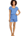 Hanes Womens Knit Tee & Shorts Sleep Set