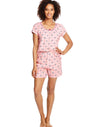 Hanes Womens Knit Tee & Shorts Sleep Set