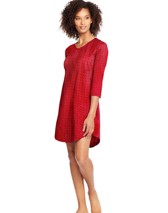 Hanes Womens Knit V-Neck Sleepshirt