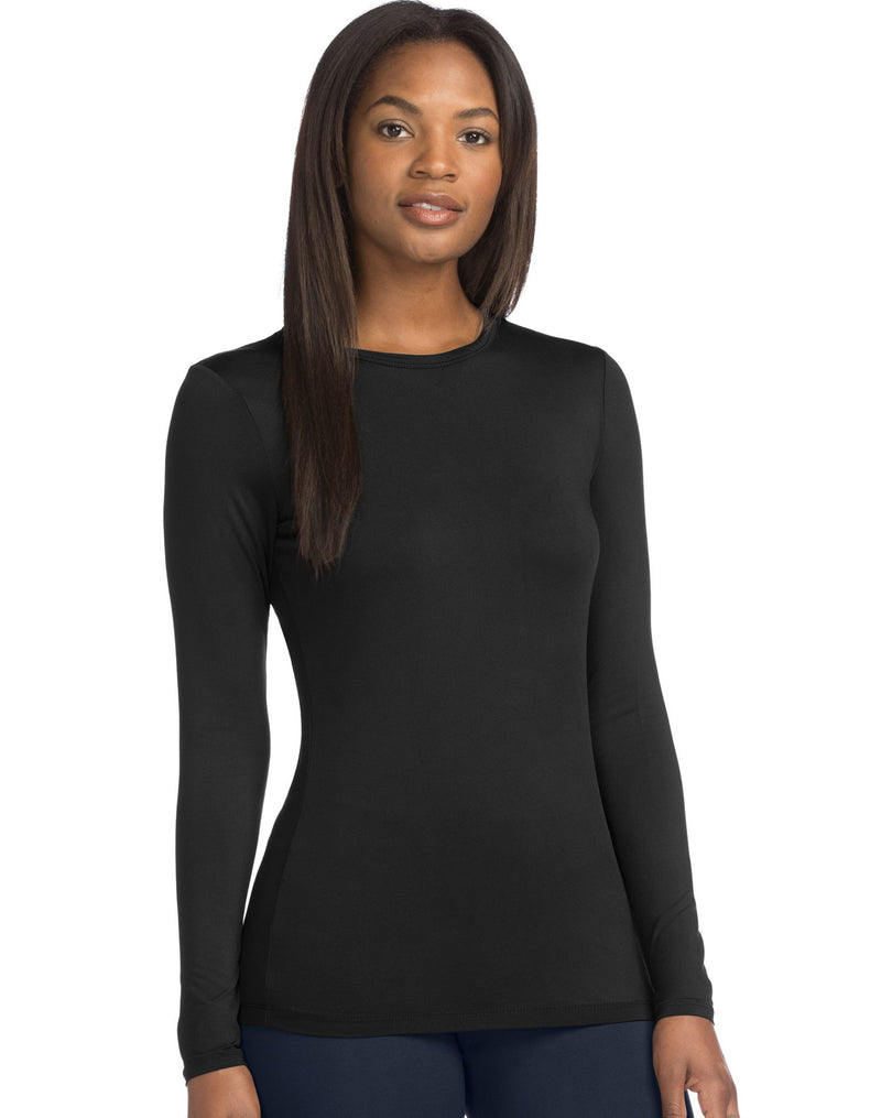 Warm & Cuddly by Cuddl Duds Womens Stretch Micro Crew
