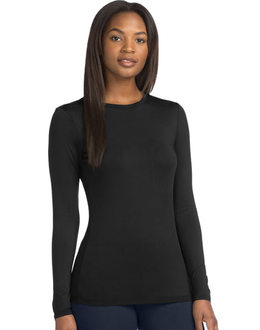 Warm & Cuddly by Cuddl Duds Womens Stretch Micro Crew