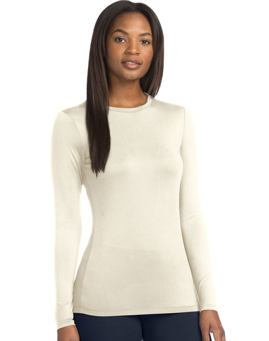 Warm & Cuddly by Cuddl Duds Womens Stretch Micro Crew