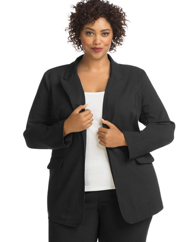 Just My Size Womens Super Stretch Blazer