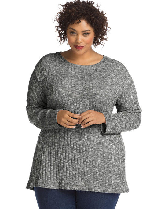 Just My Size Womens Rib Knit Top