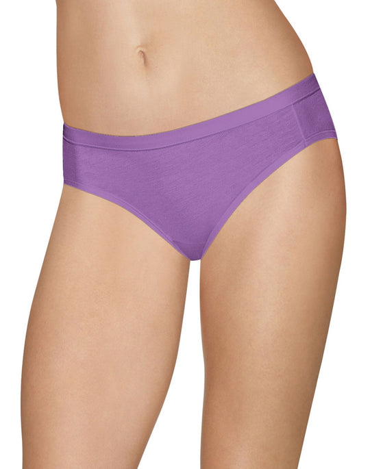 Hanes Ultimate Womens Cotton Stretch Cool Comfort Bikini 4-Pack