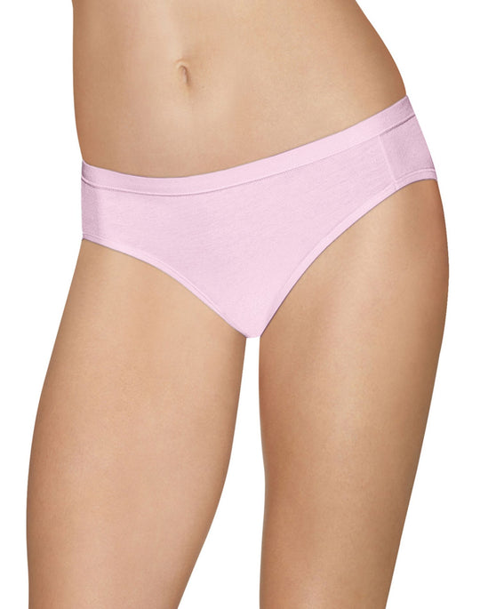 Hanes Ultimate Womens Cotton Stretch Cool Comfort Bikini 4-Pack